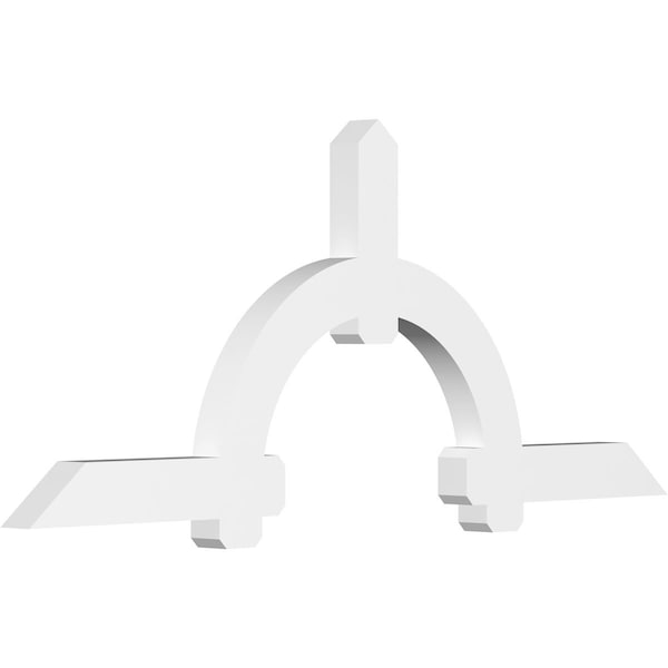 Ekena Millwork Ericson Architectural Grade PVC Gable Bracket, 96"W x 40"H x 4"D x 6"F, 10/12 Pitch GBP096X40X0406ERI00 - main